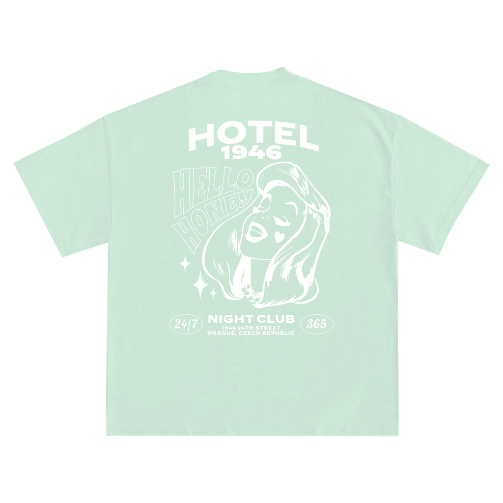 1946 - T-SHIRT HOTEL BABY GREEN image 0