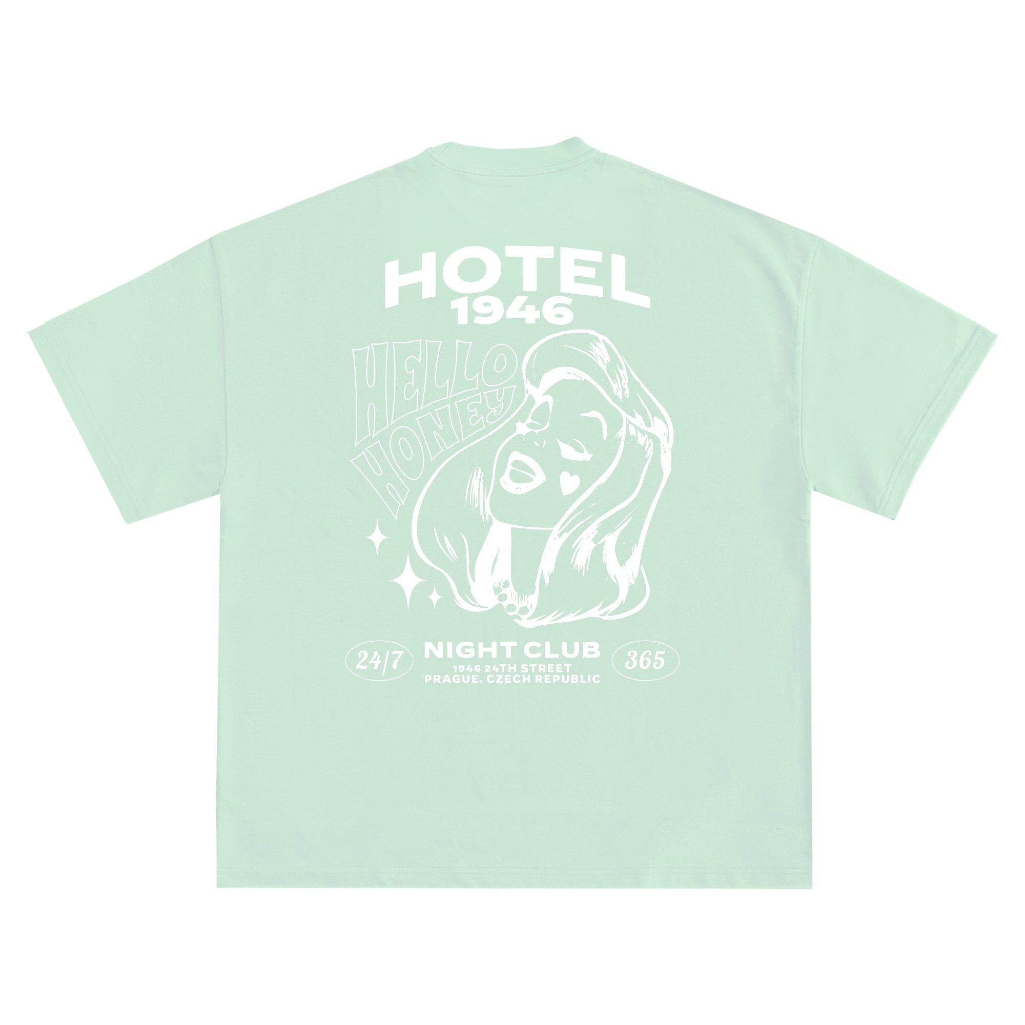 1946 - T-SHIRT HOTEL BABY GREEN image 0