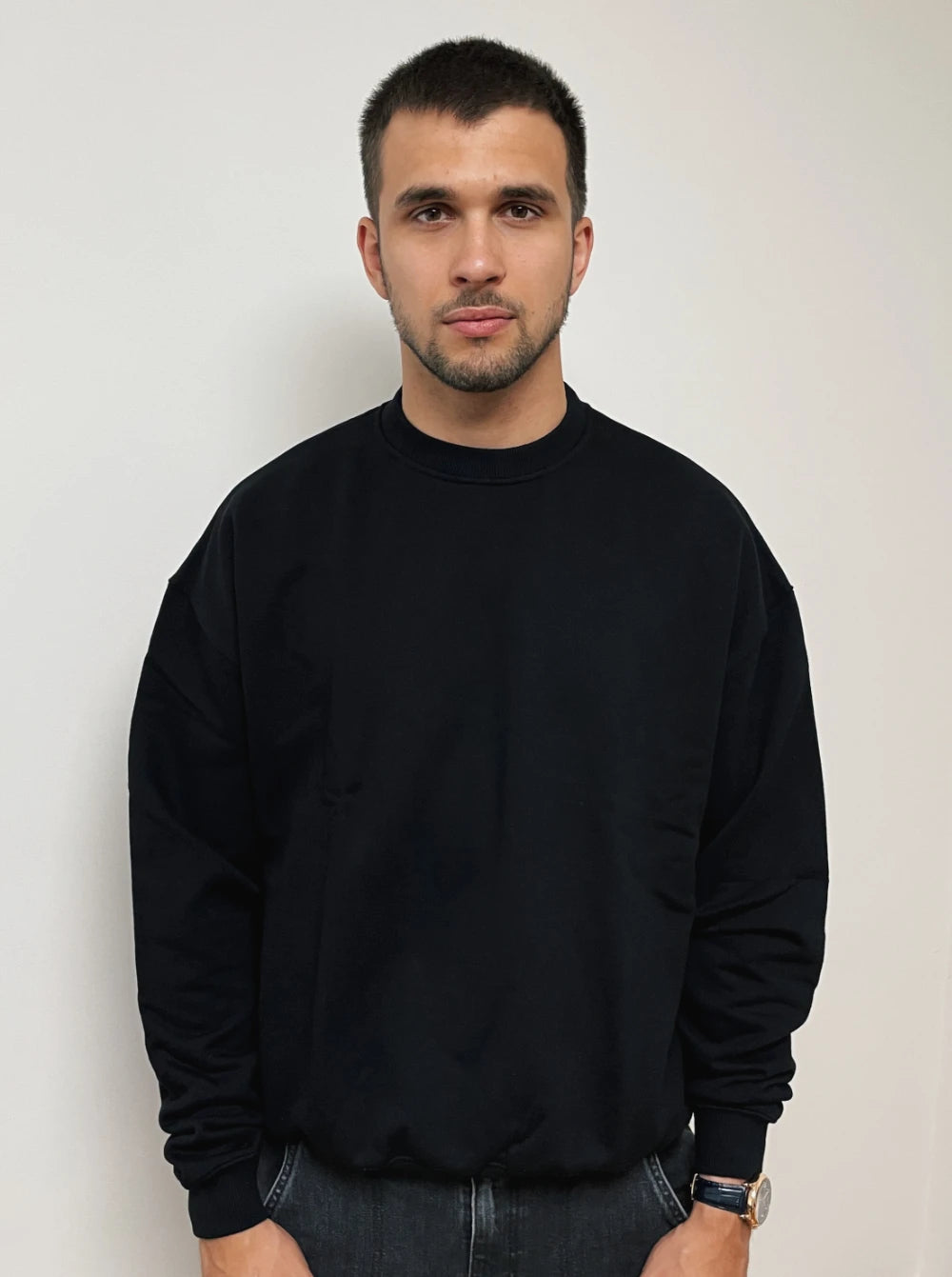 1946 - CREWNECK BLACK image 1